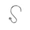 Kenney Mfg Abstract Rust-Resistant Metal Double Decorative Shower Curtain Hooks, Set of 12, Brushed Nickel KN62101PS - alternate 1